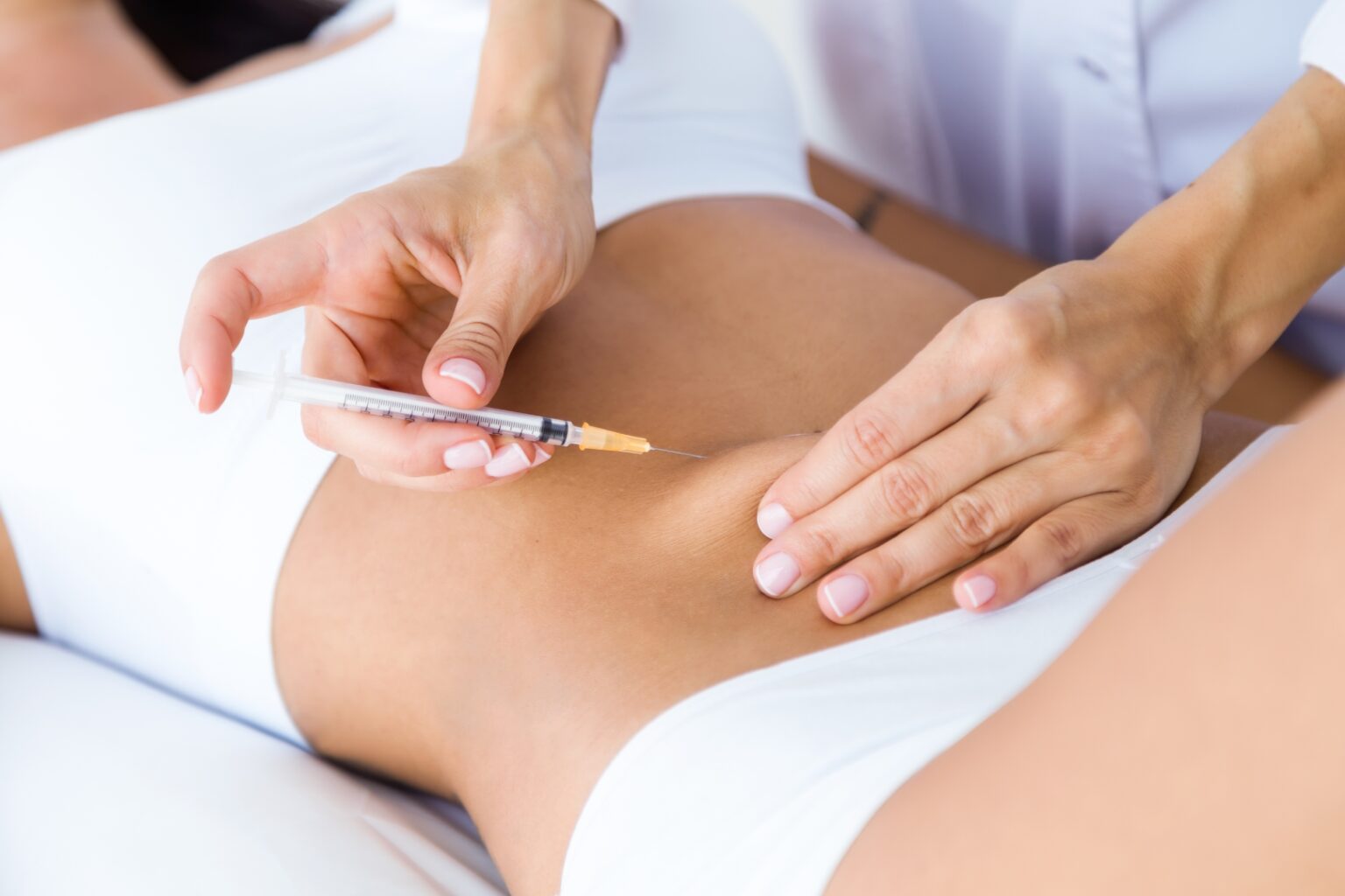 Patient receiving weight loss injections in Bend, OR